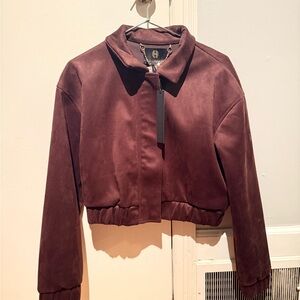 New Women's bomber jacket suede